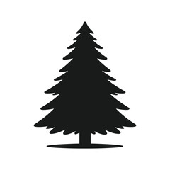 Christmas Tree silhouette Vector Illustration Design