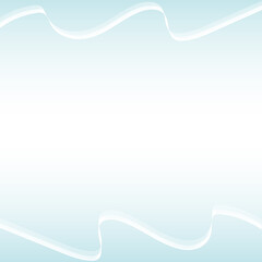 Blue gradient abstract background with white ribbon frame