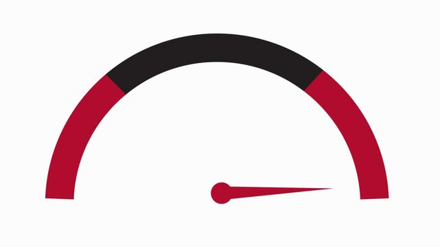  speedometer  icon animation  simple flat