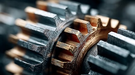 Mechanical metal gears chrome bronze engineering images