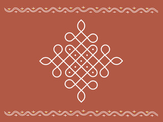 Intricate Mandala Ornament. Sacred Indian Geometric Pattern for Diwali, Holi, Wedding Decoration, Henna Art Inspiration, Textile and Surface Design.