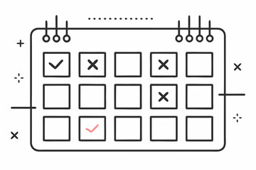 weekly view grid navigation arrows icon