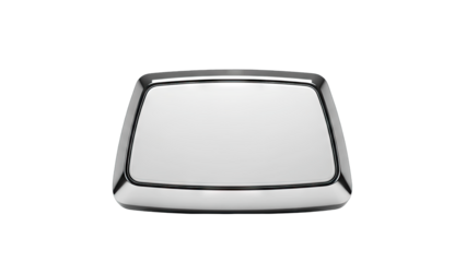 Chrome Mirror Isolated on White Background