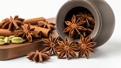 star anise and cinnamon