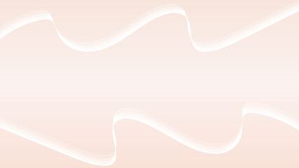 Skin color gradient abstract background with white ribbon frame