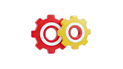 Gears Interlocking: Teamwork and Collaboration Concept