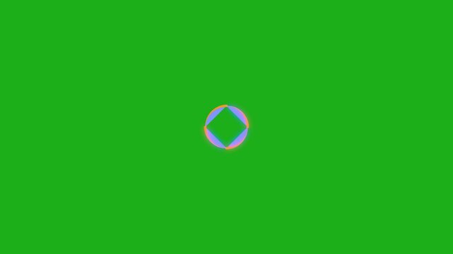 slot machine play button circular loop animation.
