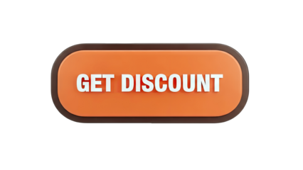 Get Discount Button - Orange and Brown on White Background