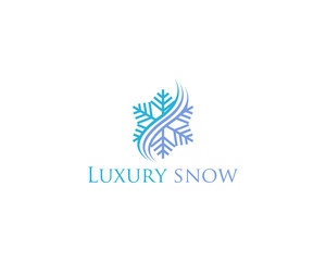 Luxury snow logo