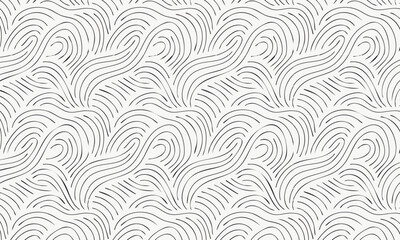 Japanese Style Sea Waves Vector, Organic Flowing Line Art Wallpaper Design