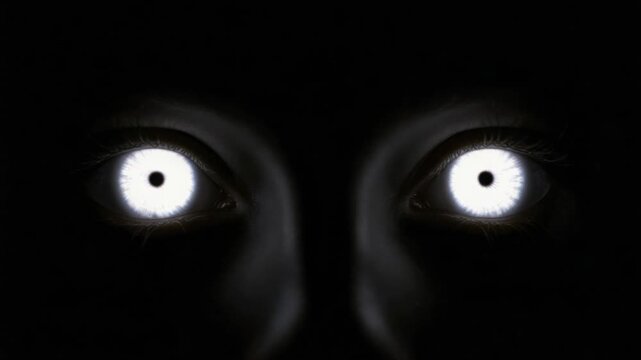 Captivating Glare Multiple Eyes Staring Out from the Darkness