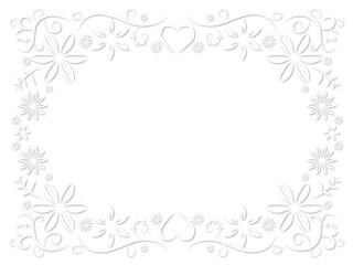 花のフレーム　A