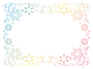 花のフレーム　C