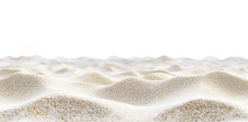 A vast expanse of soft. fine sand dunes gently undulating under a bright. clear sky. creating a serene and tranquil landscape ideal for relaxation or desert-themed projects