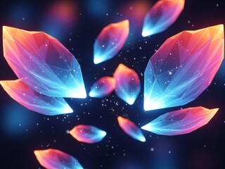 Abstract digital art with vibrant visual expressions