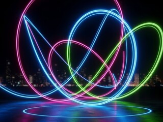 Abstract digital art with vibrant visual expressions