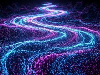 Abstract digital art with vibrant visual expressions