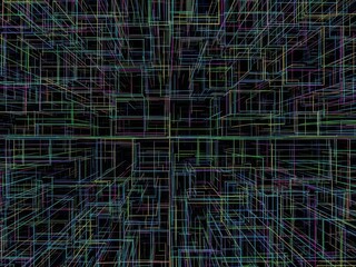 Abstract digital art with vibrant visual expressions