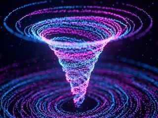 Abstract digital art with vibrant visual expressions