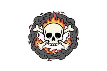 Aggressive Tattoo Illustration vecor design