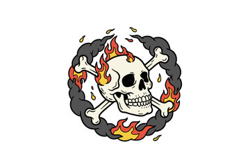 Aggressive Tattoo Illustration vecor design