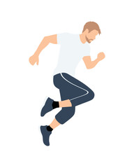 Flat vector people and illustration, man with casual outfit