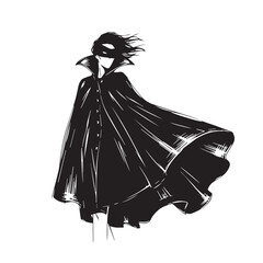 Shopping Woman Silhouette Walking with Bags and Boxes.