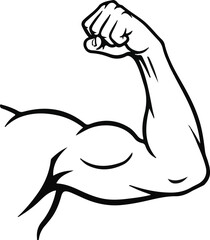 hand holding dumbbell apple and water bottle illustration