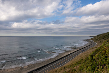 Coastline and Pacific Ocean in Omaezaki, Shizuoka / 静岡県御前崎の海岸線と太平洋