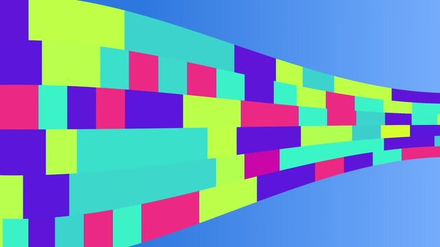 Vibrant abstract background featuring colorful geometric blocks