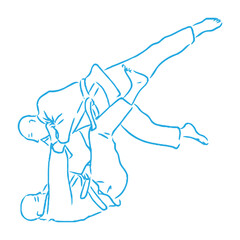 karate, karate vector sketch, movements in karate