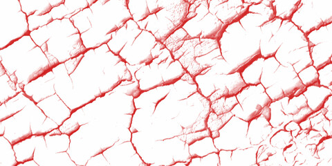 Marble background dark surface with lightning patterns. Old cracked white, red paint texture surface background. Vector red cracks texture with red marble texture Transparent background. 