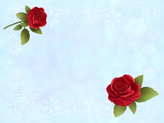 バラの背景　B-1