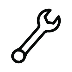 Illustration of a wrench isolated on, a versatile tool for various repair and maintenance tasks