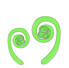 R:もっとメルヘンな野菜☆ぜんまい④