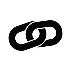 Obraz premium Chain link icon on white background