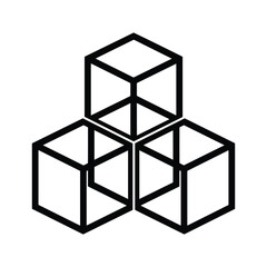 Three dimensional cubes structure