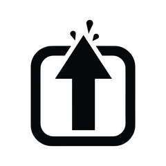 Upload icon representing data transfer