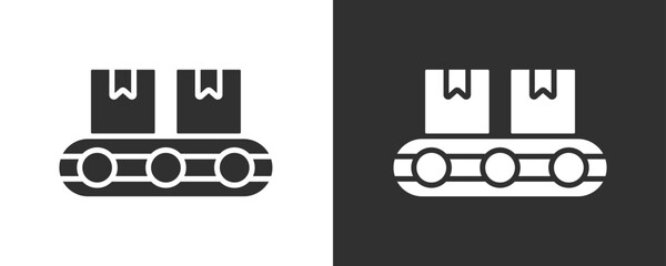 Manufacturing Icon Set Vector Collection Isolated In Black And White