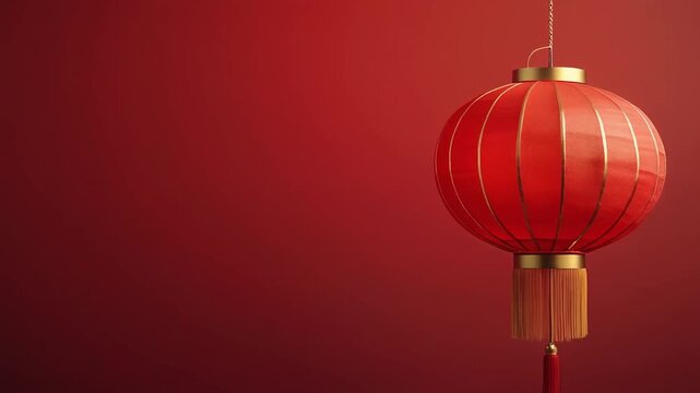 Red Chinese Lantern Hanging For Celebration Decoration