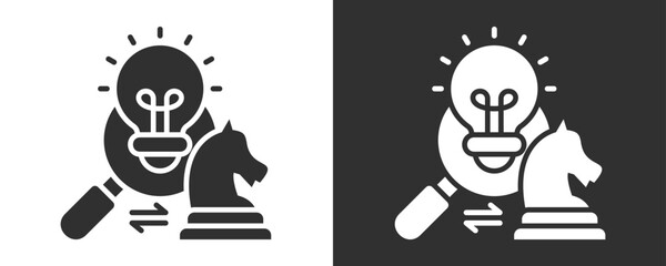 Differentiation Icon Set Vector Collection Isolated In Black And White