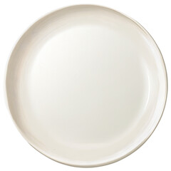 top view of empty white plate, dish isolated blackground