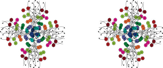 hand drawn doodle shapes collection