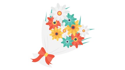 Colorful Flowers of Different Types and Colors | Floral Variety Background | Beautiful Nature Illustration