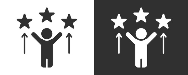 Motivation Icon Set Vector Collection Isolated In Black And White