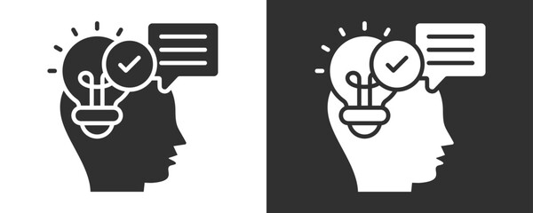 Communication Skills Icon Set Vector Collection Isolated In Black And White