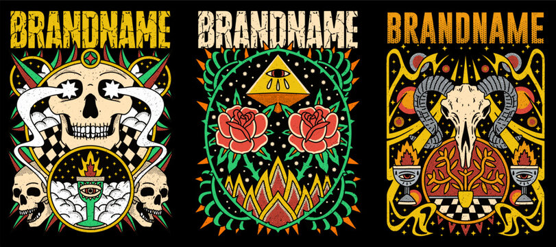 t-shirt illustration band merchandise apparel metal metalcore rock clothing