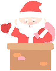Christmas Santa character illustration