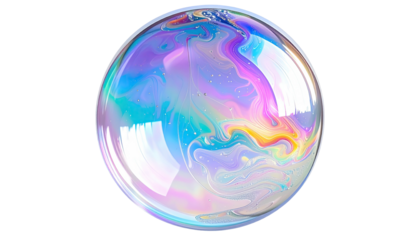 Colorful soap bubble
