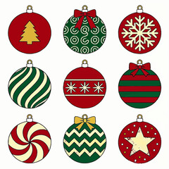 Festive Christmas Ornament Collection